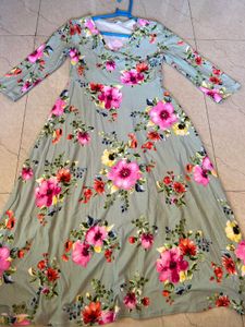 Floral Print Maxi Dress