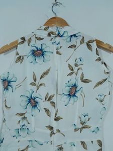 Fam Glam White with Floral Print  Jumpsuits(Women&#39;s)