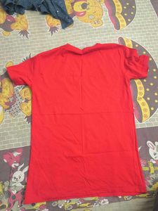 Red TIME OUT Graphic Tee