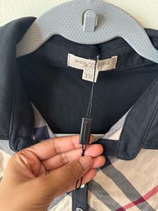 ORIGINAL Burberry Plaid Polo Shirt