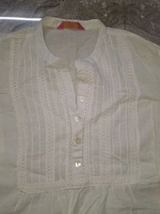 Elegant White Tunic Top