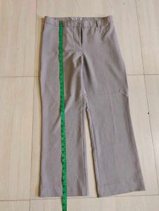 Wide Leg Grey Trouser