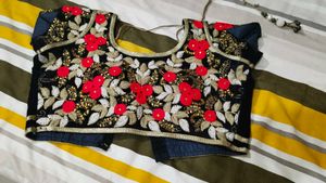 Designer Sari With Paded Blouse