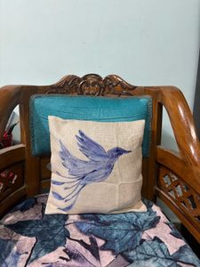 Hand Painted Jute Cushion Covers