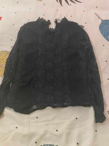 Elegant Black Lace Top