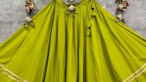 Light Green Lehenga Skirt