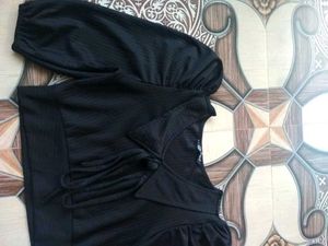 Chic Black Tie Top