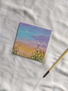 Mini Canvas Painting🌜🌼
