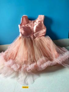 Peach Colour Frock Baby Girls