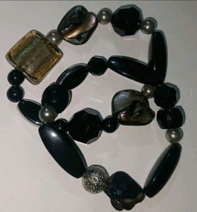 Cheeta Print Scarf N A Pair Of Vintage Bracelet