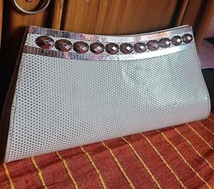 White, Silvery Clutch