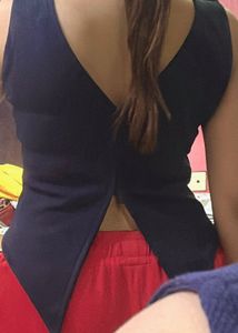 Reversible Y2K V-Neck Top