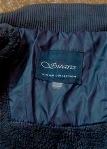 WOMEN SOLID BLACK PUFFER JACKET (SIZE-S)