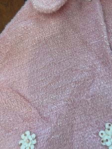 Vintage Pink Floral Ponchu