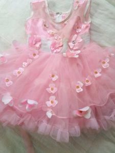 Pink Flower Girl Dress