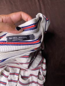 Striped Tie-Waist Dress