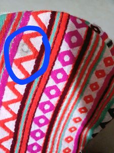 Multicolour Print Canvas Sling Bag Unused