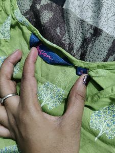 Pista Green Beautiful Kurthi