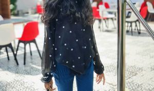 Black Mesh Top