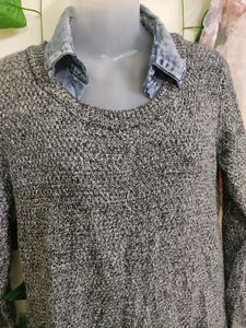 Layered-Look Sweater