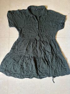 Olive Green Shirt Dress