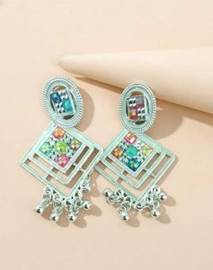 Geometric Colorful Dangle Earrings pack of 1