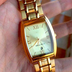 1 Year Warranty Golden Wrist Watch For Boy & Girl