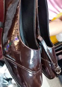 Coffee Brown Marry Jane Flats