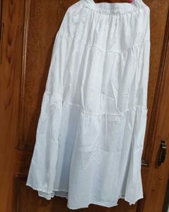 White Ethnic Skirt