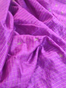 Purple and navy blue Dharmavaram pattu Saree