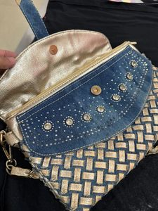 Brand New Party Wear Bag. Stone Studded