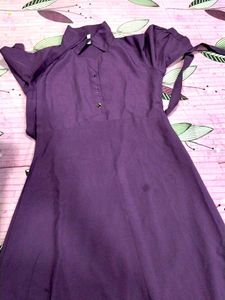 Purple Shirt Dress