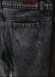 Grey Wide Leg Jeans