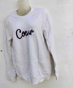 WHITE COREAN SWEATER