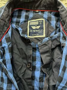 Stylish Men&#39;s Blue &amp; Black Checked Casual Shirt
