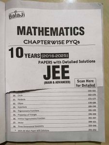 Mathematics Previous 10 Year papers JEE(Main&amp;Adv)