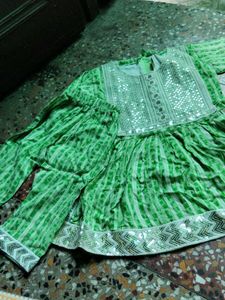 Green Kurta Set