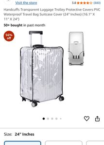 Clear suitcase protective waterproof cover