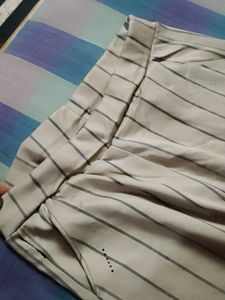 Beige Formal Pants