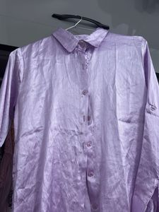Lavender Button-Down Shirt