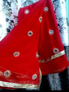 Red saree
