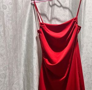 Red Bodycon Midi Dress