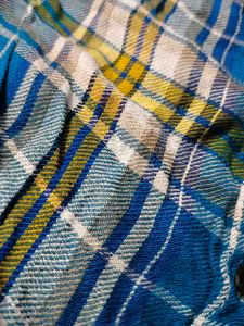 Blue Plaid Flannel Shirt