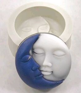 3D Sun &amp; Moon Face Mold