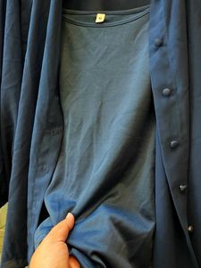 BOXY NAVY BLUE SHIRT WITH INNER FROM AND