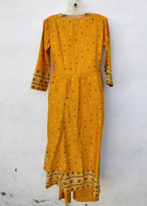 Anouk Yellow Kurta Set