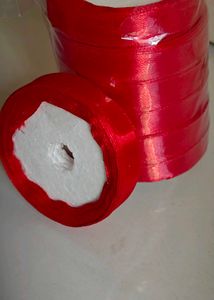 Red Satin Ribbon Rolls