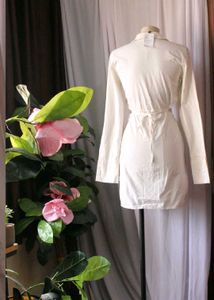 H&amp;M White Cutout Mini Dress