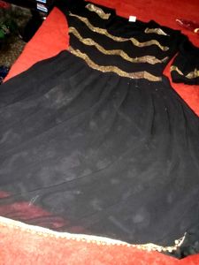 For Girls Black Frohk Dress