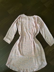 Floral Pink Long Sleeve Dress